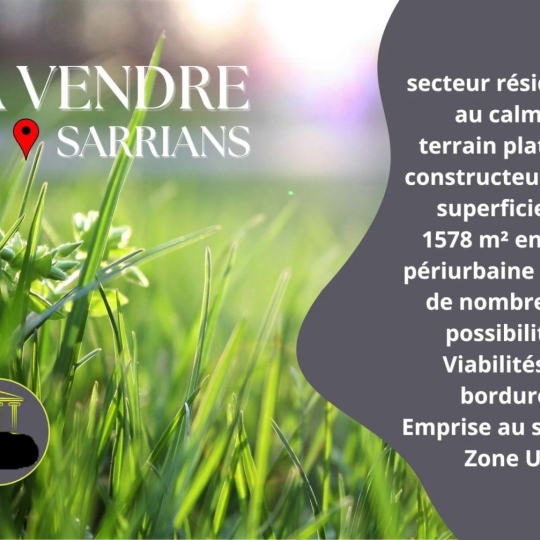  AGENCE TEMPLUM : Terrain | SARRIANS (84260) | 0 m2 | 208 000 € 