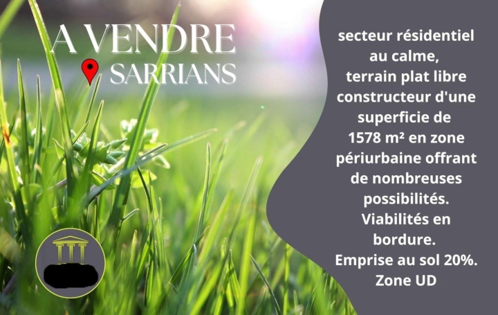  AGENCE TEMPLUM Terrain | SARRIANS (84260) | 0 m2 | 208 000 € 